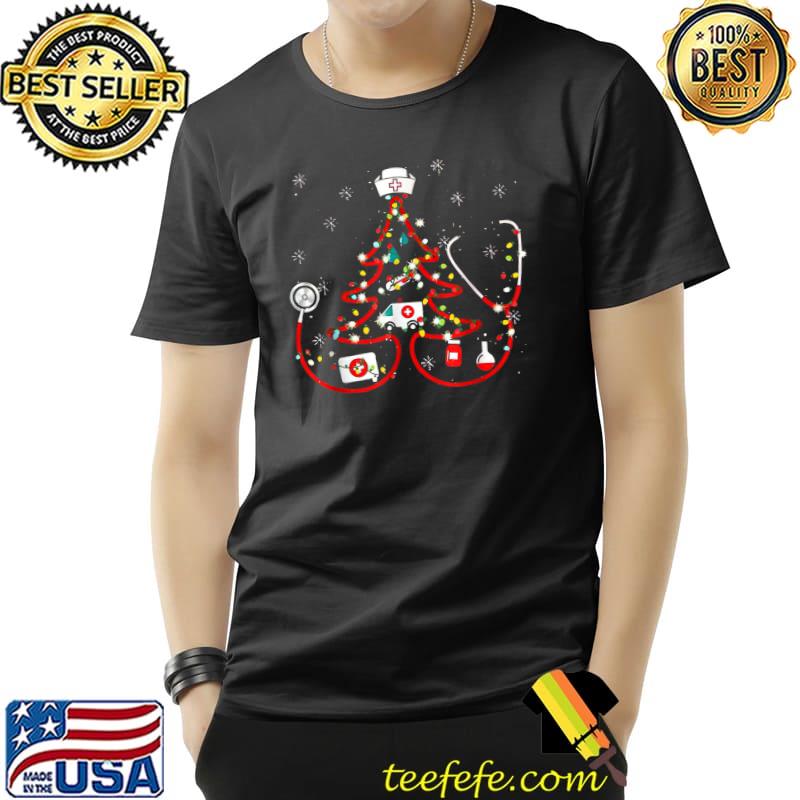 Stethoscope Christmas Tree For Nurse Life Christmas Nurse T-Shirt Unisex Stethoscope Christmas Tree For Nurse Life Christmas Nurse T-Shirt Unisex