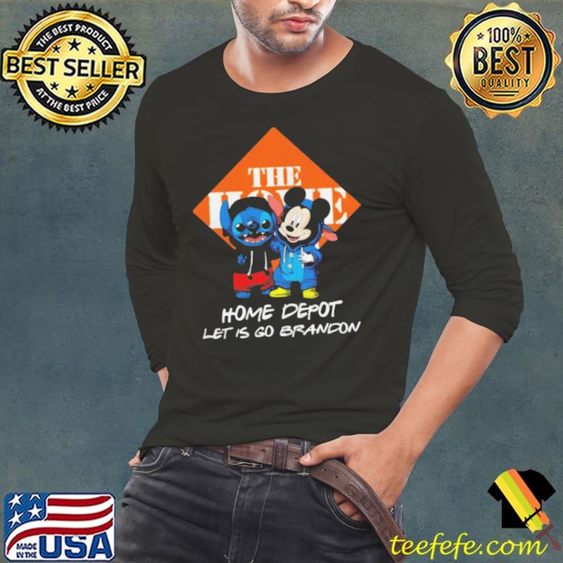 Stitch And Mickey The home depot let is go grandon shirt