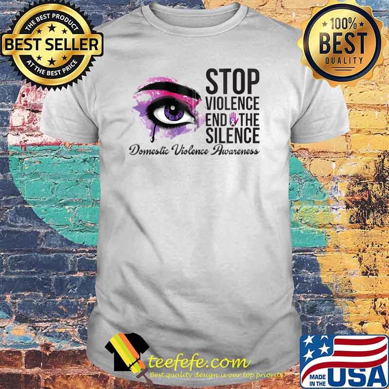 Stop Violence End Silence Domestic Violence Awareness T-shirt