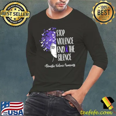Stop Violence End Silence T-Shirt Domestic Violence Support T-shirt