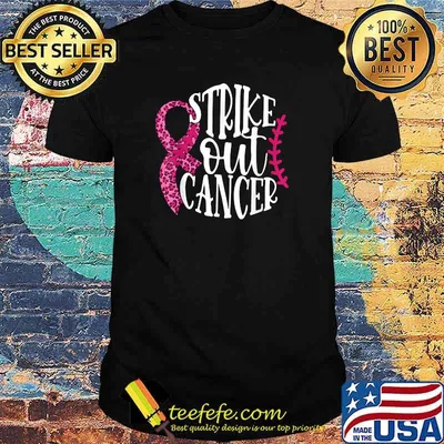 Strike Out Breast Cancer Awareness Baseball Softball Lovers T-Shirt