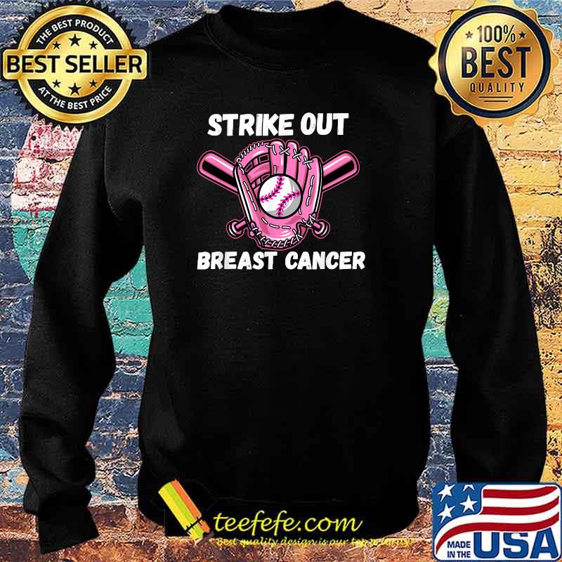 Strike Out Breast Cancer Awareness Month Baseball Softball T-Shirt