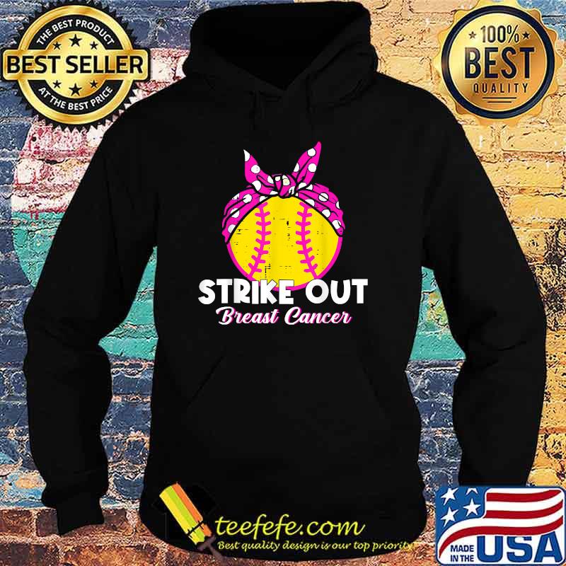 Strike Out Breast Cancer Awareness Softball Baseball Fighter T-Shirt Hoodie Strike Out Breast Cancer Awareness Softball Baseball Fighter T-Shirt Hoodie
