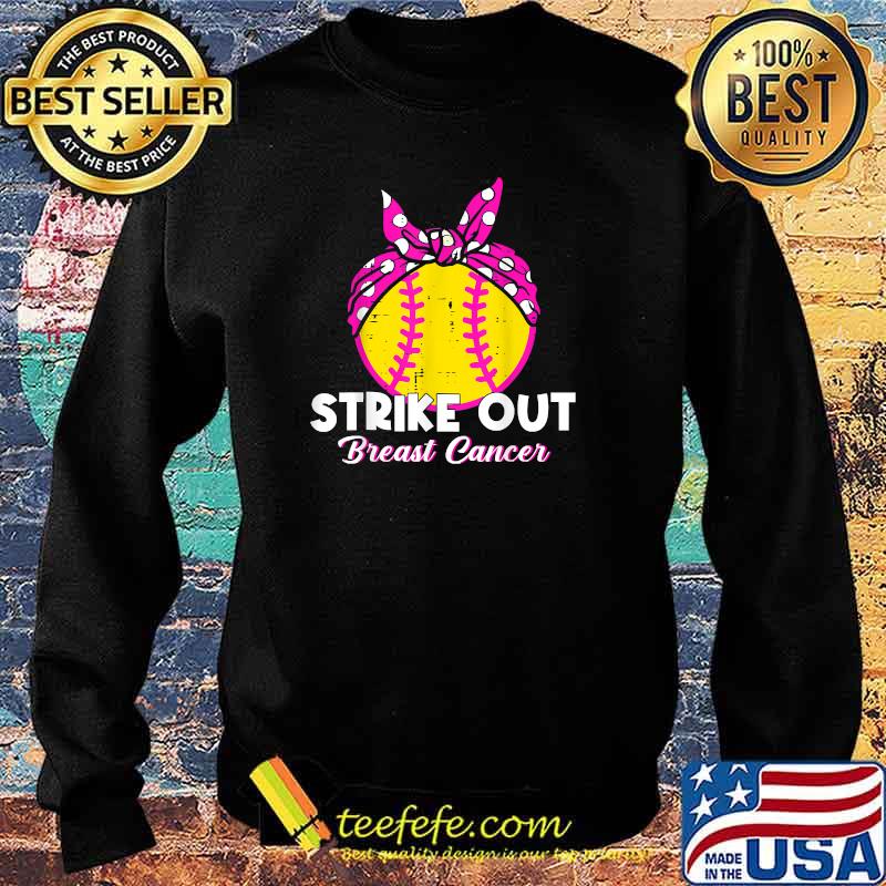 Strike Out Breast Cancer Awareness Softball Baseball Fighter T-Shirt Sweater Strike Out Breast Cancer Awareness Softball Baseball Fighter T-Shirt Sweater