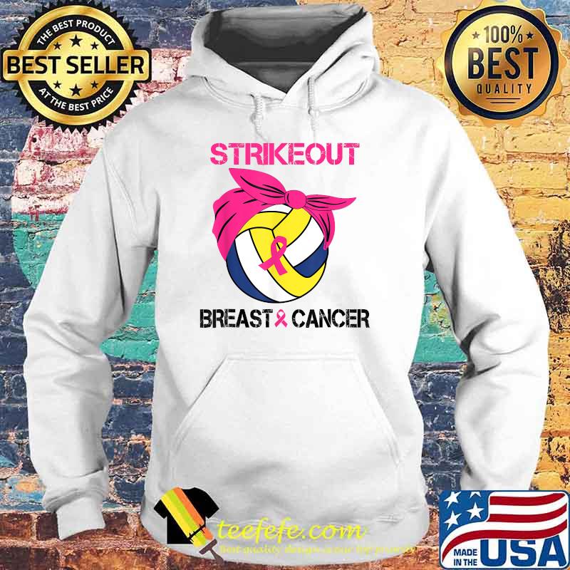 Strike Out Breast Cancer Awareness Volleyball Fighters T-Shirt Hoodie Strike Out Breast Cancer Awareness Volleyball Fighters T-Shirt Hoodie
