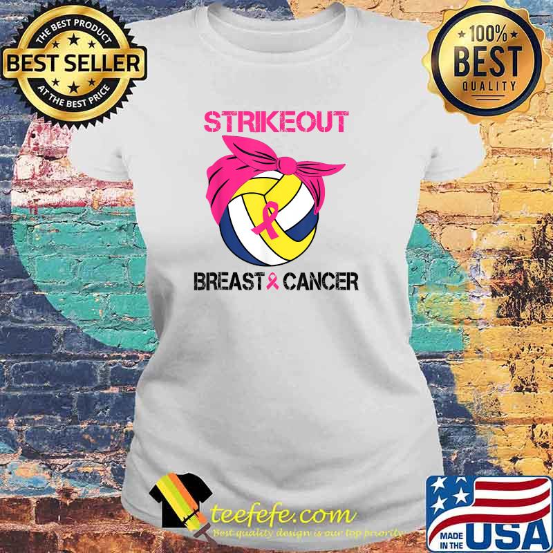 Strike Out Breast Cancer Awareness Volleyball Fighters T-Shirt Laides tee Strike Out Breast Cancer Awareness Volleyball Fighters T-Shirt Laides tee