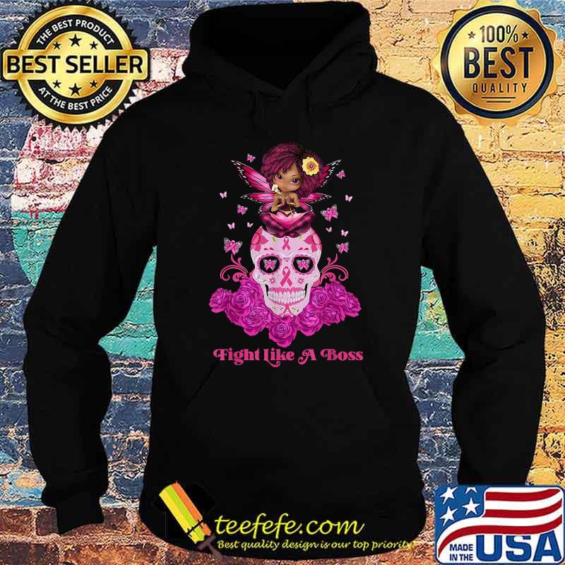 Sugar Skull Fight Breast Cancer Awareness Like A Girl T-Shirt Hoodie Sugar Skull Fight Breast Cancer Awareness Like A Girl T-Shirt Hoodie