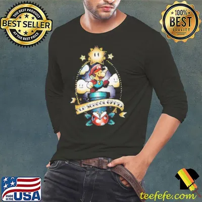 Super Old School Gamer Super Mario Bros Shirt