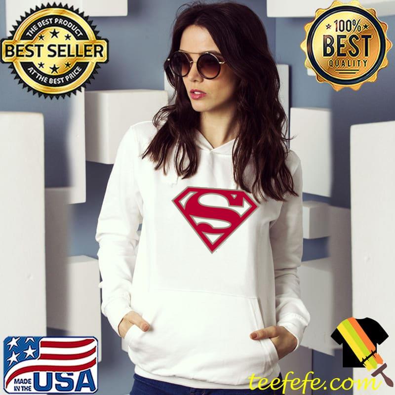 Superman Crimson & Gray Shield Grey Premium T-Shirt Hoodie Superman Crimson & Gray Shield Grey Premium T-Shirt Hoodie