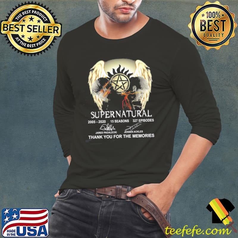Supernatural 15 Seasons 327 Episodes Thank You For The Memories Shirt