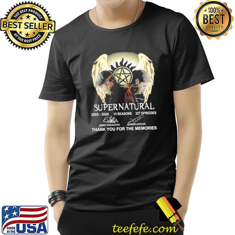 Supernatural 15 Seasons 327 Episodes Thank You For The Memories Shirt Unisex Supernatural 15 Seasons 327 Episodes Thank You For The Memories Shirt Unisex