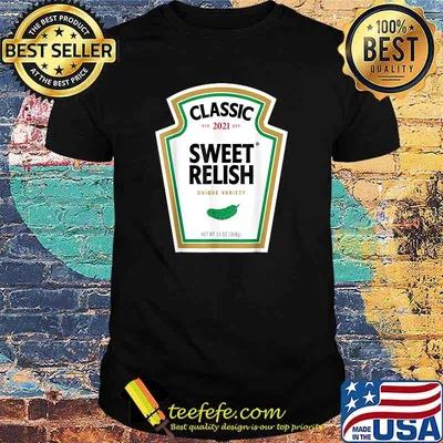 Sweet Relish DIY Halloween Costume Condiment Green Pickle T-Shirt