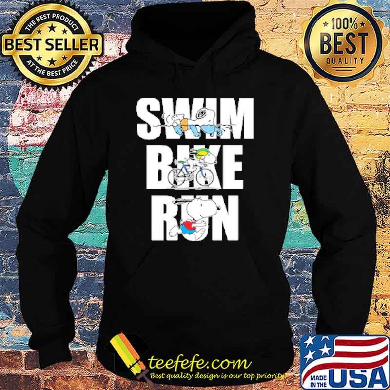 Swim bike run snoopy s Hoodie Swim bike run snoopy s Hoodie