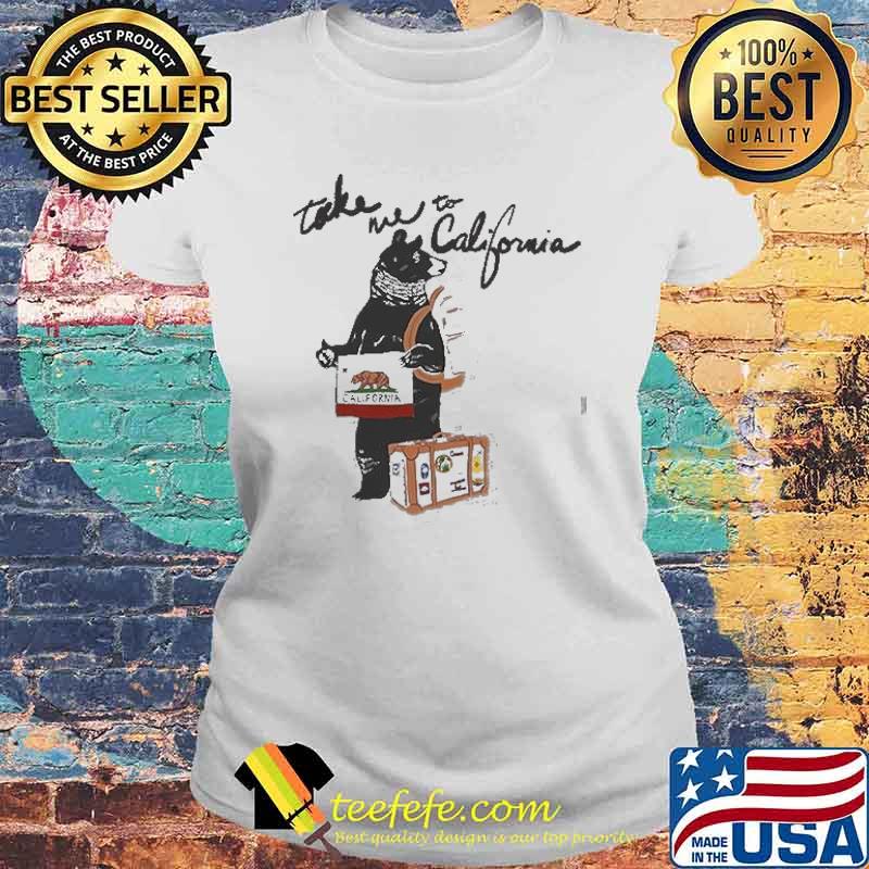 TAKE ME TO CALIFORNIA HITCHHIKER GREY & FOREST BASEBALL SHIRT Laides tee TAKE ME TO CALIFORNIA HITCHHIKER GREY & FOREST BASEBALL SHIRT Laides tee