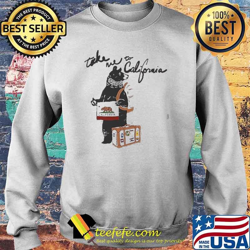 TAKE ME TO CALIFORNIA HITCHHIKER GREY & FOREST BASEBALL SHIRT Sweater TAKE ME TO CALIFORNIA HITCHHIKER GREY & FOREST BASEBALL SHIRT Sweater