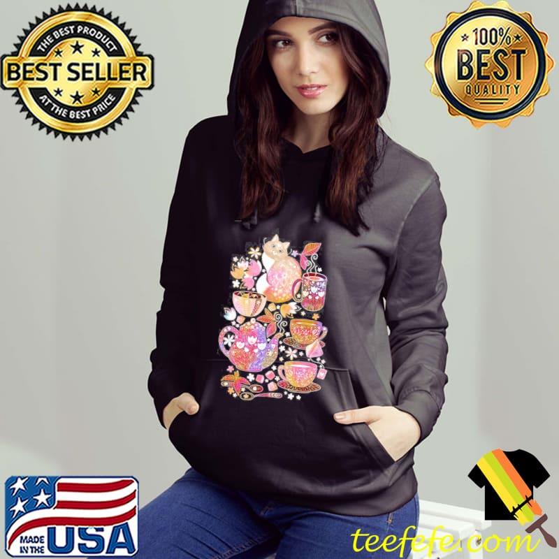 Tea with a coffee Cat s Hoodie Tea with a coffee Cat s Hoodie