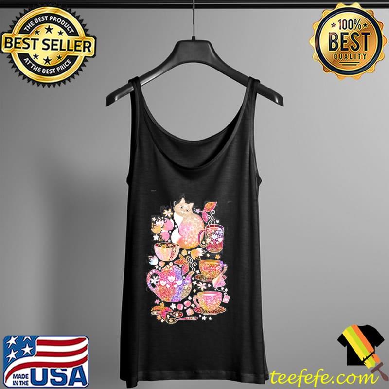 Tea with a coffee Cat s Tank Top Tea with a coffee Cat s Tank Top