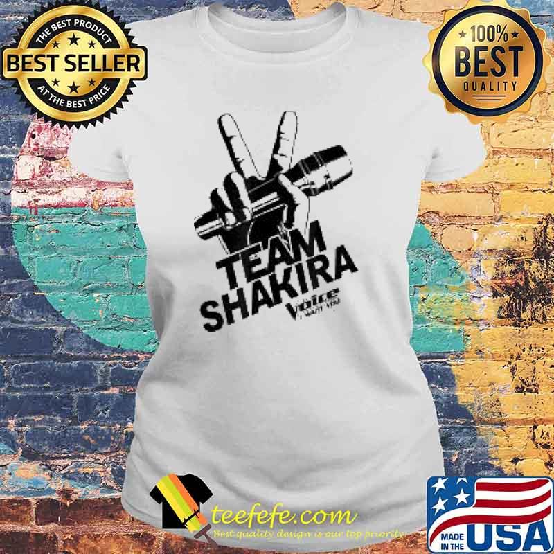Team Shakira The Voice Shirt Laides tee Team Shakira The Voice Shirt Laides tee