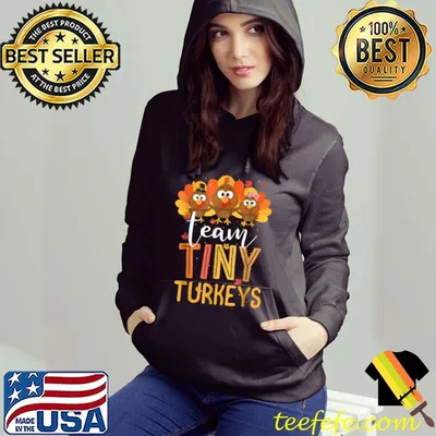 Team Tiny Turkeys Nurse Turkey Thanksgiving Fall NICU Nurse T-Shirt