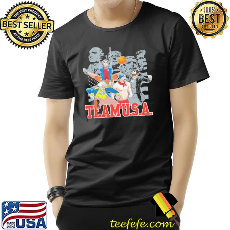 Team Usa George Washington Thomas Jefferson Roosevelt Lincoln Olympic Sport Shirt Unisex Team Usa George Washington Thomas Jefferson Roosevelt Lincoln Olympic Sport Shirt Unisex