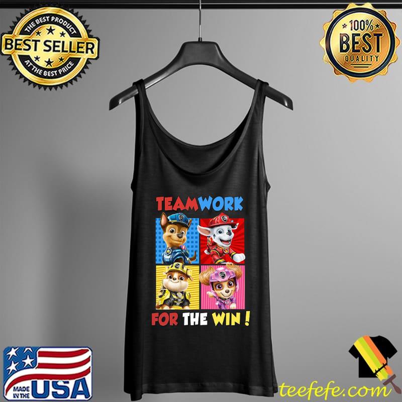 Teamwork For The Win Dog Shirt Tank Top Teamwork For The Win Dog Shirt Tank Top