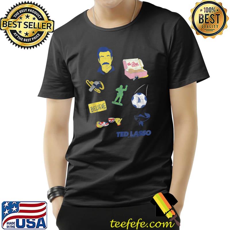 Ted Lasso Icons Poster T-Shirt Unisex Ted Lasso Icons Poster T-Shirt Unisex