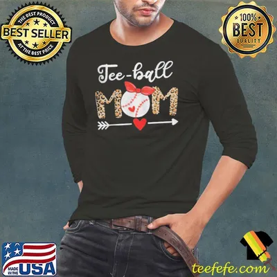 TEEBALL MOM MOTHER’S DAY 2021 GIFT T BALL MOM LEOPARD T-SHIRT