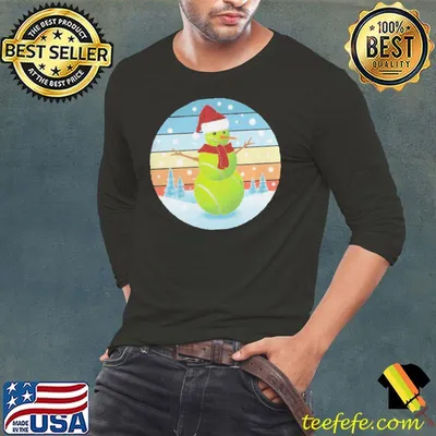 Tennisball, Schneemann, Schneebälle, Weihnachtsmann, Tennisspieler Shirt