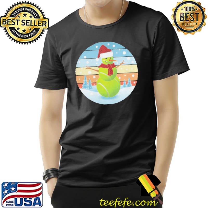 Tennisball, Schneemann, Schneebälle, Weihnachtsmann, Tennisspieler Shirt Unisex Tennisball, Schneemann, Schneebälle, Weihnachtsmann, Tennisspieler Shirt Unisex