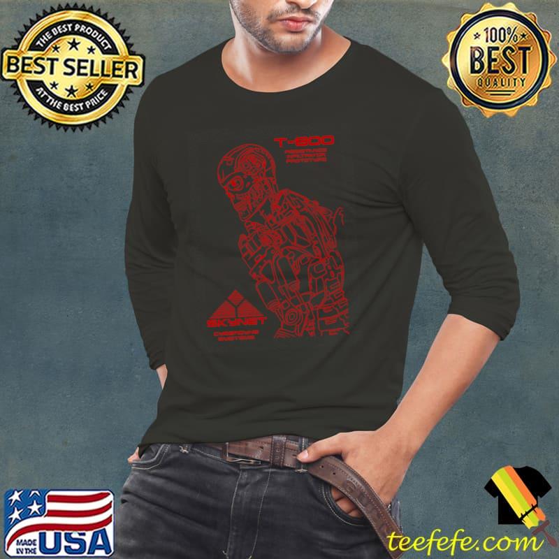 Terminator T-800 Resistance Infiltrator Prototype Skynet Cyberdyne Systems Shirt Long Sleeve Tee Terminator T-800 Resistance Infiltrator Prototype Skynet Cyberdyne Systems Shirt Long Sleeve Tee