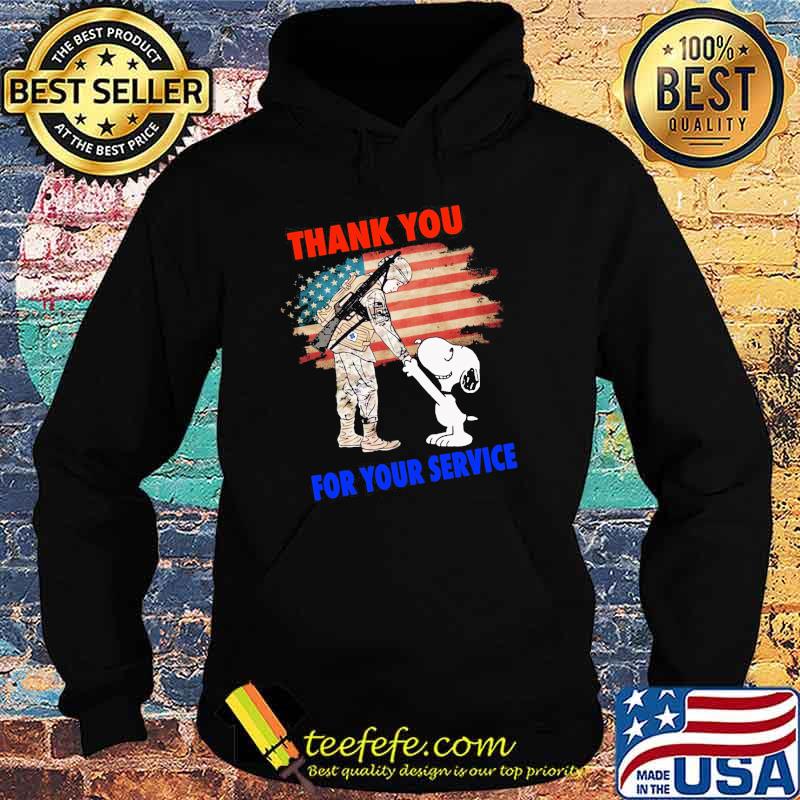 Thank You For Your Service Snoopy Veteran American Flag Shirt Hoodie Thank You For Your Service Snoopy Veteran American Flag Shirt Hoodie