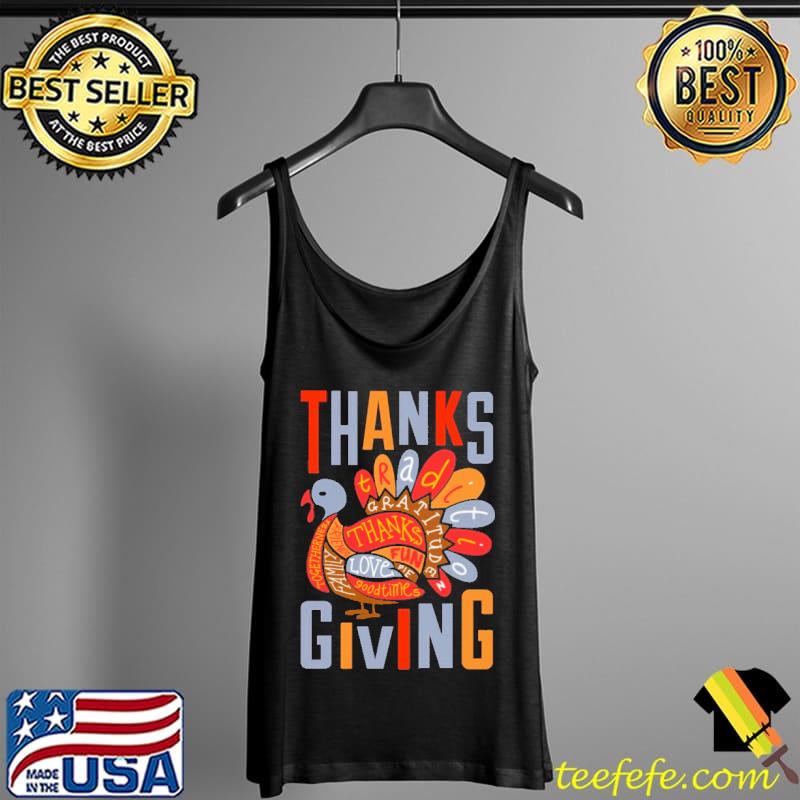 Thanks Giving tradition Gratitude Turkey Shirt Tank Top Thanks Giving tradition Gratitude Turkey Shirt Tank Top