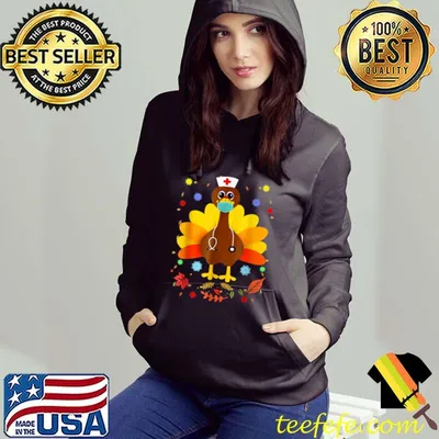 Thanksgiving Scrub Turkey Nurse Holiday Nursing T-Shirt