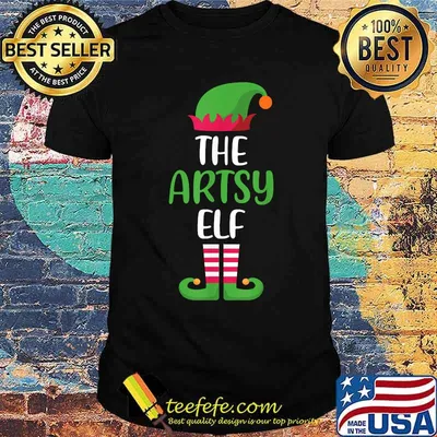 The Artsy Elf Christmas Family Matching group T-Shirt