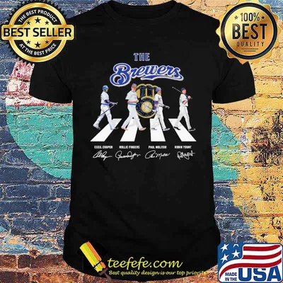 The Brewers Cecil Cooper Rollie Fingers Paul Molitor Robin Yount Signature Shirt