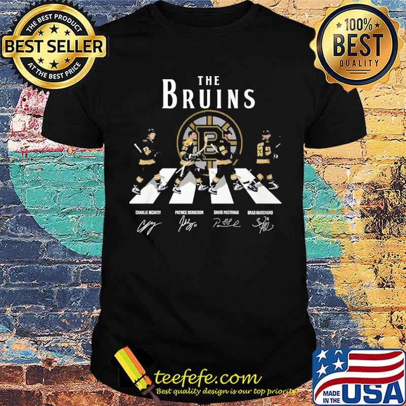 The Bruins Charlie Mcavoy Patrice Bergeron David Pastrnak Signature Shirt