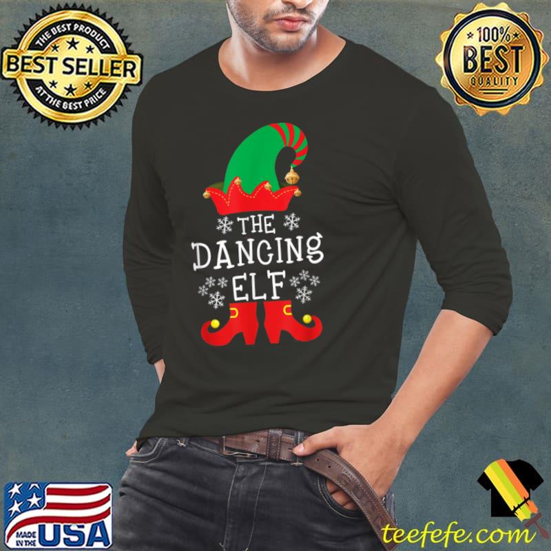 The Dancing Elf Christmas Family Matching Group Elf Pajamas T Shirt