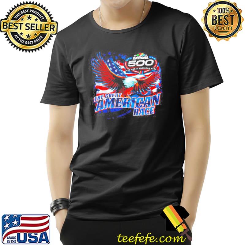 The great American race 2022 Daytona 500 Checkered Flag Eagle shirt
