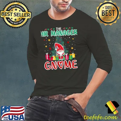 The HR Manager Gnome Xmas Tree Group Christmas Matching T Shirt
