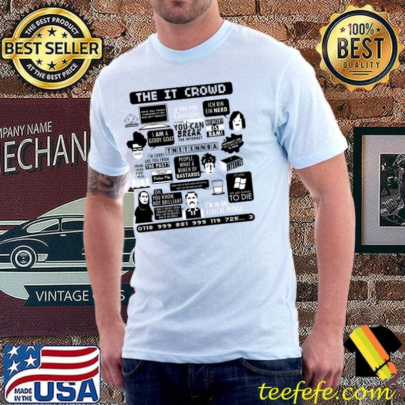The IT Crowd Quotes Essential T-Shirt Unisex The IT Crowd Quotes Essential T-Shirt Unisex