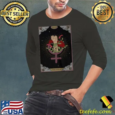 THE POWER FEMINIST SYMBOL TAROT CARD SHIRT (resized)