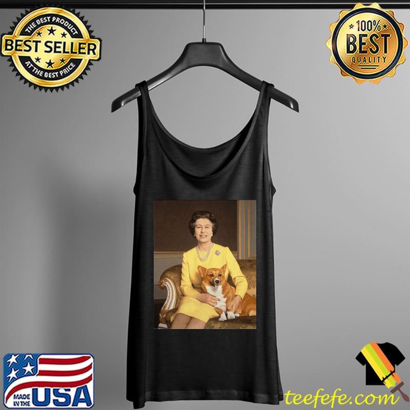 The Queen Elizabeth II With Corgi Dog Shirt Tank Top The Queen Elizabeth II With Corgi Dog Shirt Tank Top