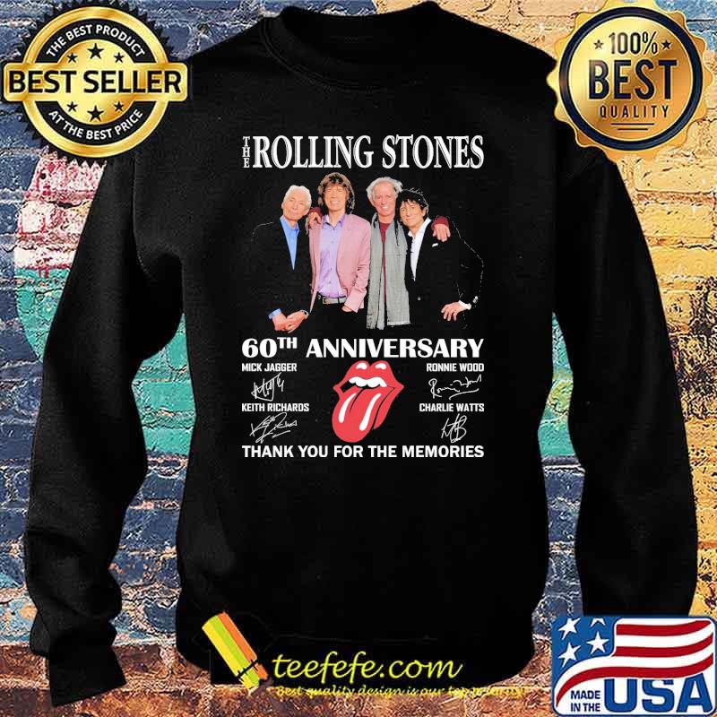 The rolling stone 60th anniversary thank you for the memories signatures s Sweater The rolling stone 60th anniversary thank you for the memories signatures s Sweater