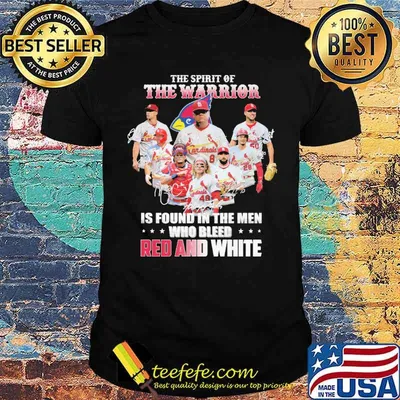 The Spirit Of The Warrior Cardinals Is Found In The Man Who Bleed Red And White Signature Shirt