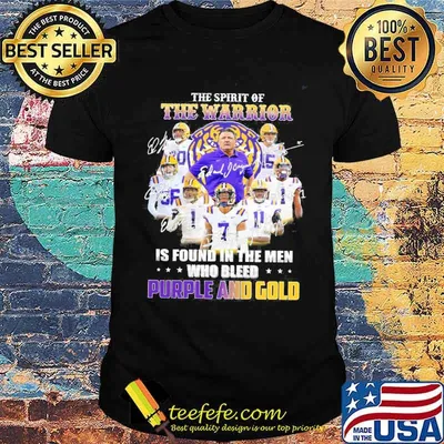 The spirit of the warrior is found in the men who bleed purple and gold Memphis Tigers football signatures shirt