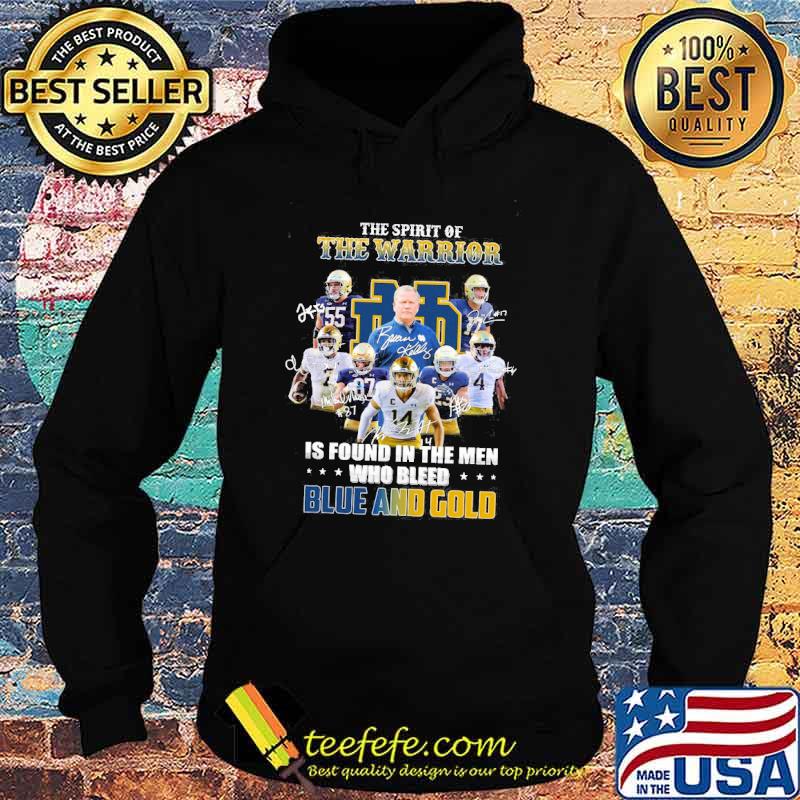The Spirit Of The Warrior Nfl Revolution Helmets Is Found In The Man Who Bleed Blue And Gold Signature Shirt Hoodie The Spirit Of The Warrior Nfl Revolution Helmets Is Found In The Man Who Bleed Blue And Gold Signature Shirt Hoodie