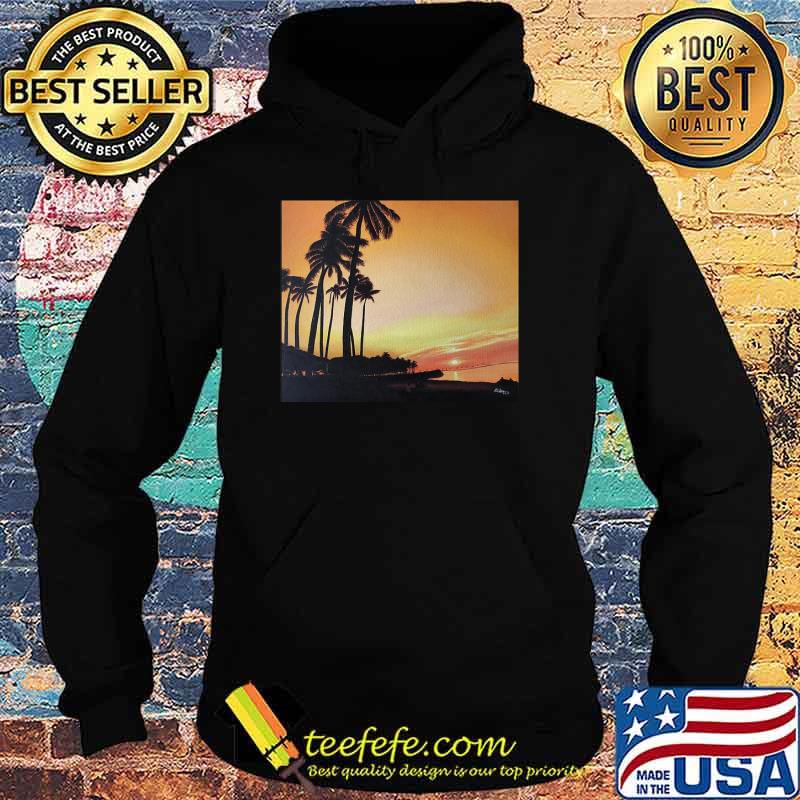 The Sunset Retro Shirt Hoodie The Sunset Retro Shirt Hoodie