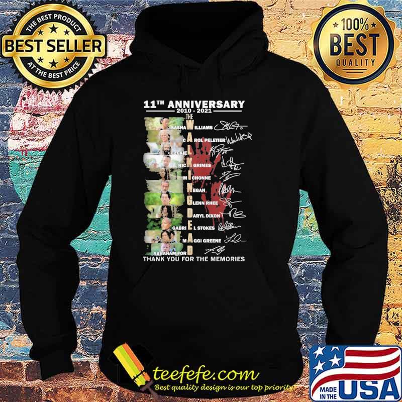 The Walkingdead 11th Anniversary Thank You For The Memories Signature Shirt Hoodie The Walkingdead 11th Anniversary Thank You For The Memories Signature Shirt Hoodie