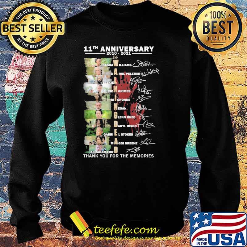 The Walkingdead 11th Anniversary Thank You For The Memories Signature Shirt Sweater The Walkingdead 11th Anniversary Thank You For The Memories Signature Shirt Sweater