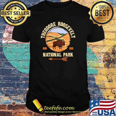 Theodore Roosevelt North Dakota US National Park Vintage T-shirt